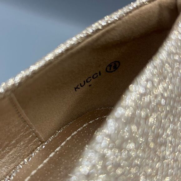 Dream Pairs Kucci Gold Glitter Pumps Heels - Picture 4 of 6